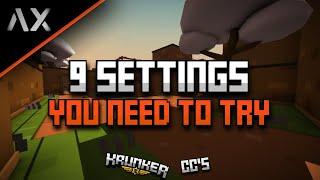 9 OF THE BEST CONTENT CREATOR SETTINGS YOU NEED TO TRY!?! | [ax] [Krunker]