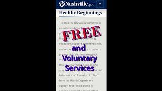 Universal Home Visiting and Program Referrals Nashville TN. #wic program