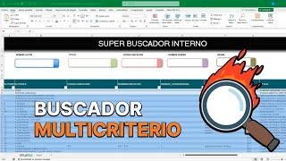 Como Hacer un BUSCADOR SÚPER RÁPIDO en Excel  (Cuadro de Texto Multicriterio)