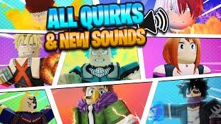 (New Update) ALL QUIRKS & NEW SOUND EFFECTS IN BOKU NO ROBLOX REMASTERED! [Almost]