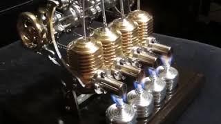 Four cylinder stirling engine