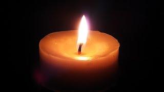 BEAUTIFUL Candle Relaxing Burning flame 10 minutes HD video