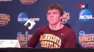 Tony Nelson (Minnesota) after winning  his second 285 lbs NCAA title