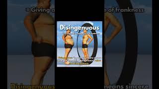 Disingenuous means 