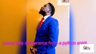Python spirit left a lady after prayer with the prophet (special deliverance )