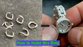 Crafting a Unique Silver Ring from Scratch | Ring Making