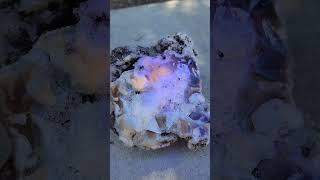Hitting rocks with a long wave uv light, this one is amazing!