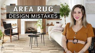 COMMON INTERIOR DESIGN MISTAKES + How to Fix Them | Area Rugs Dos and Don'ts