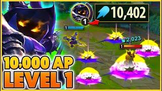 I Got 10,000 AP LEVEL 1 Then HARD CARRIED!!