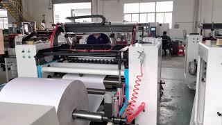 JT-SLT-900 Thermal Paper Slitting Machine with Auto Cutting And Gluing Device ｜ Jota Machinery