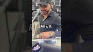 Real CJ picking up his piece #jewelrybusiness #negotiation #jesuschrist #customersbelike #rapper