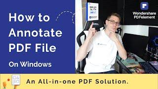 How to Annotate PDF on Windows | Wondershare PDFelement 8