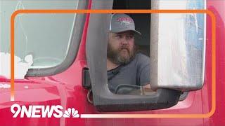 Truckers stuck in Colorado for snow storm