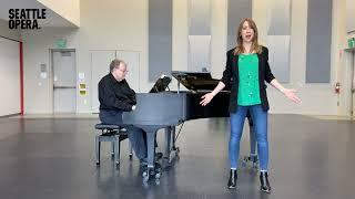 Emily Fons and David McDade perform Voi Che Sapete.