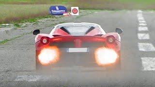 Ferrari LaFerrari w/ Titanium Exhaust Sound: Accelerations, Revs & Fly Bys on Airstrip & on Track!