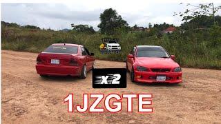 TWO RED 1JZGTE SWAPPED IS300/ALTEZZA