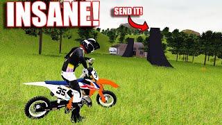 350FT JUMP OVER HOUSE VS DIFFERENT DIRTBIKES IN MXBIKES!? (What CC Can Clear It?)