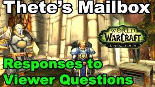 Thete Gaming Mailbox #1 - Viewer Questions