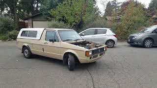 First drive since 2017. AAZ Turbo diesel in a 1981 Rabbit Truck.