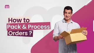  Order process using Meesho supplier app | Step by step tutorial | Pack & dispatch orders on Meesho