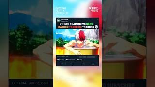Others Training Vs DEKU Training |  MY hero academia ️ #myheroacademia #mha #bnha #amv #anime