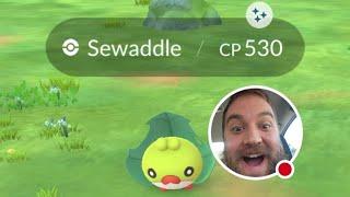 Sewaddle Shiny Hunt - Community Day - LIVE - Pokemon GO