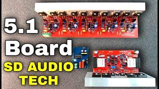 Good quality 5.1 Amplifier board with X-Bass system sub filter board @sdaudiotechtvm7220