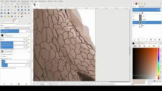 Ускоренное рисование пейзажа в Gimp (День 14) Speedpaint of landscape in gimp