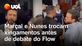 Pablo Marçal e Nunes trocam xingamentos antes de debate do Flow; veja vídeo