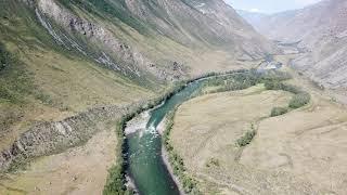 Водопад Куркуре, долина реки Чулышман, Алтай