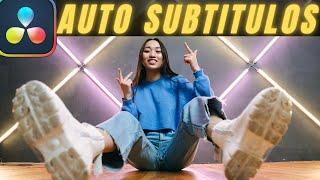 Cómo añadir SUBTÍTULOS AUTOMÁTICOS en Davinci Resolve Studio 19 | Tutorial