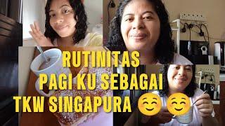 RUTINITAS PAGIKU SEBAGAI TKW SINGAPURA!!!!ELIN UMA CHANNEL 