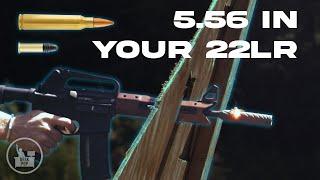 What if you shoot 5.56 through a Titanium 22lr Suppressor? | Stealth Additive Works Katan