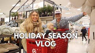 VLOG: Holiday Shopping at Target, FARM TOUR, Dresser Clean Out, Family Photos | Julia & Hunter