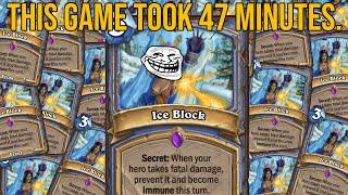 This INSANE Hostage Mage Match TOOK 47 MINUTES!! | Wild Hearthstone Mage Deck