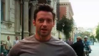 Hugh Jackman in Budapest, Hungary - Lipton Ice Tea commercial BEHIND THE SCENES