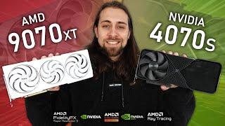 RX 7800 XT vs RX 9070 XT vs RTX 4070 Super - Productivity, Gaming & VR Benchmarks