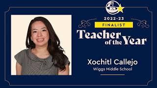 Xochitl Callejo Wiggs MS 2023 El Paso ISD Teacher of the Year Finalist