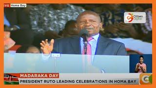 DP Kithure Kindiki's speech during Madaraka Day celebrations at Raila Odinga Stadium in Homa Bay