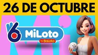 MiLoto Resultados de Hoy Jueves 26 de Octubre de 2023 