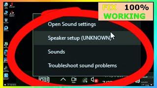 Fix Speaker Setup Unknown Windows 10 Error.2023