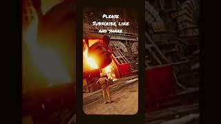 #Convertor blowing temperature 1700°c @ steel plant# #shorts