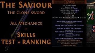 [PoE] The Saviour - The Best Unique Sword in PoE | All Skills and Mechanics tested and explained!