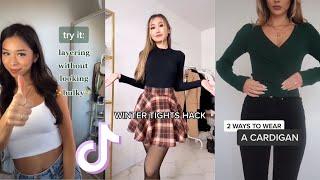 Winter Fashion Hacks  tiktok compilation