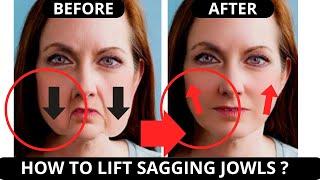  AGE 35+, 40+ | FACE LIFTING EXERCISES FOR JOWLS and SAGGY SKIN !| LAUGH LINES, LIFT SAGGY CHEEKS