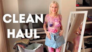 [4K Housewife] ️ Body art suit | How to clean Clothes  | Body art Haul | Try Haul