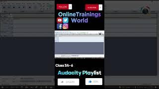 Selection Draw and Envelope tool in Audacity will help you Class 3A- 6 #OnlineTrainingsWorld