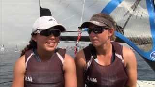 Alex and Molly after day 3 2013 49erFX Worlds