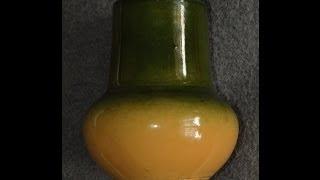 radioactive glaze on a contemporary ceramic vase