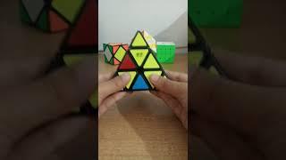 Rubik's Cube on beat (Ft.Pyraminx) (FAST) #shorts